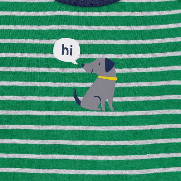 Carter's 3pc Baby Boys Green Grey Onesie Pants Set - Picture 2 of 3